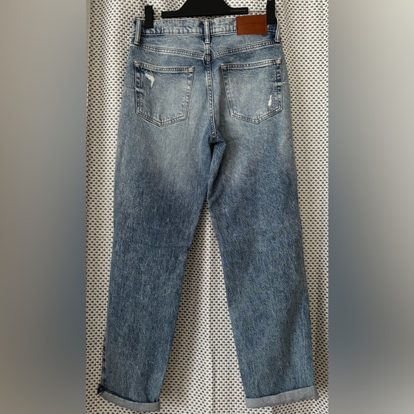 Lucky Brand Women’s Distressed Boy Mid-Rise Blue Jeans size 4 / 27R - Picture 3 of 8
